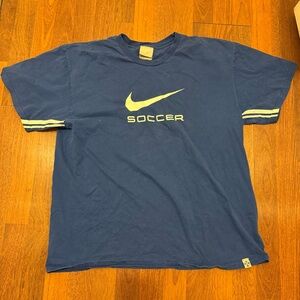 Nike Men's Navy Blue Soccer Tee